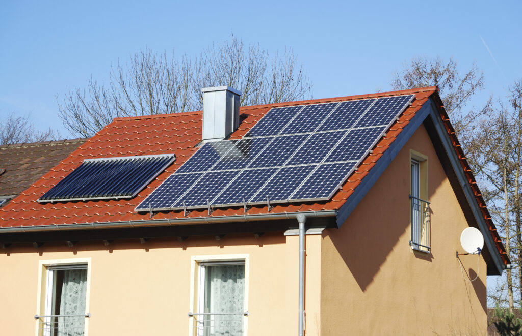 Solaranlage auf dem Dach